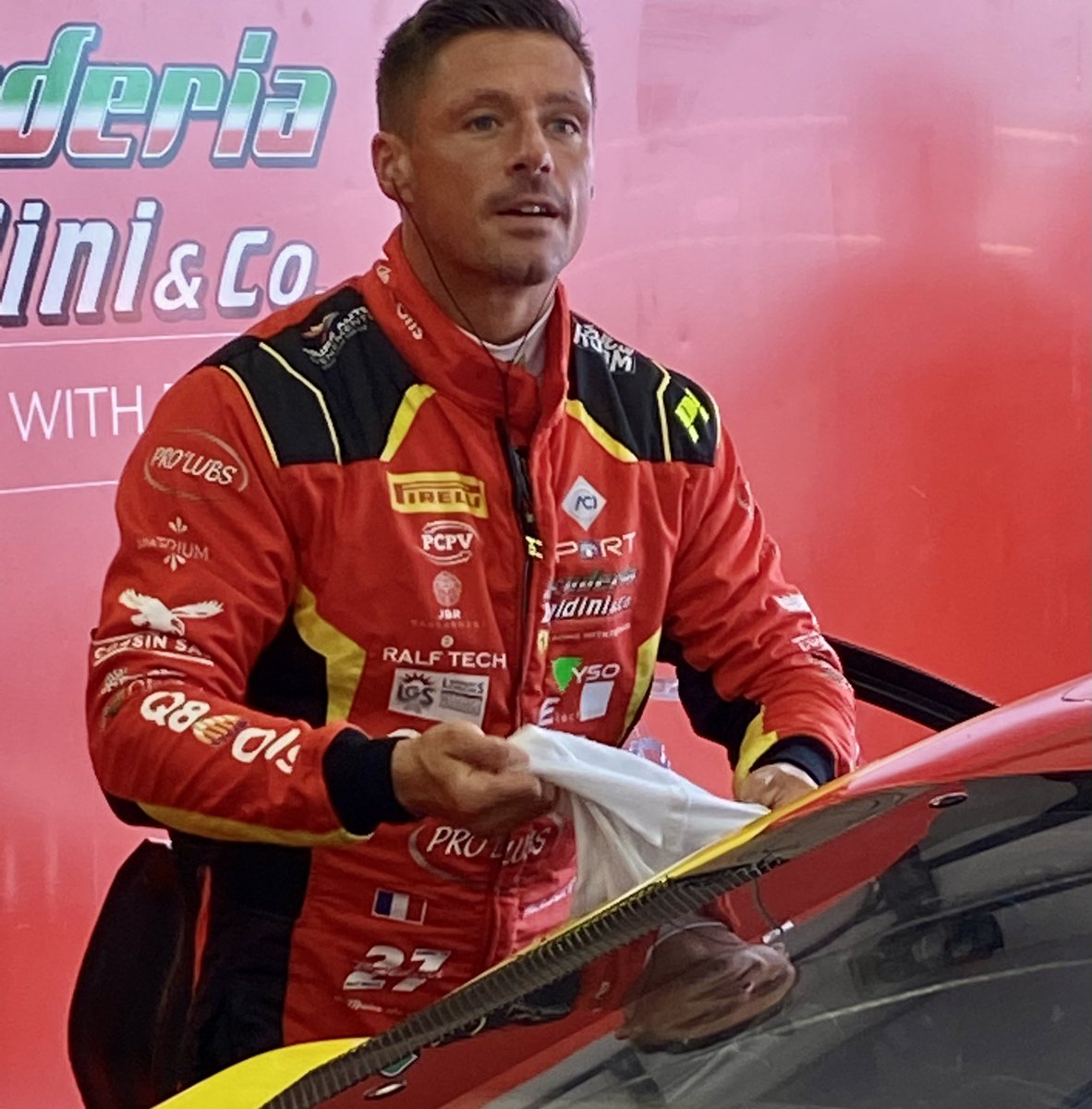 nelsonpancia's tweet photo. Un bon travail avec la Scuderia Baldini pour préparer les qualifications du @CIGranTurismo 💪 it was a good day of work to prepare the qualifications for tomorrow with my teammate @StefanoGai #CIGranturismo #Ferrari #Ferrariraces #Q8Oils #Prolubs #ralftech #pcpv https://t.co/6DE6BHSydh
