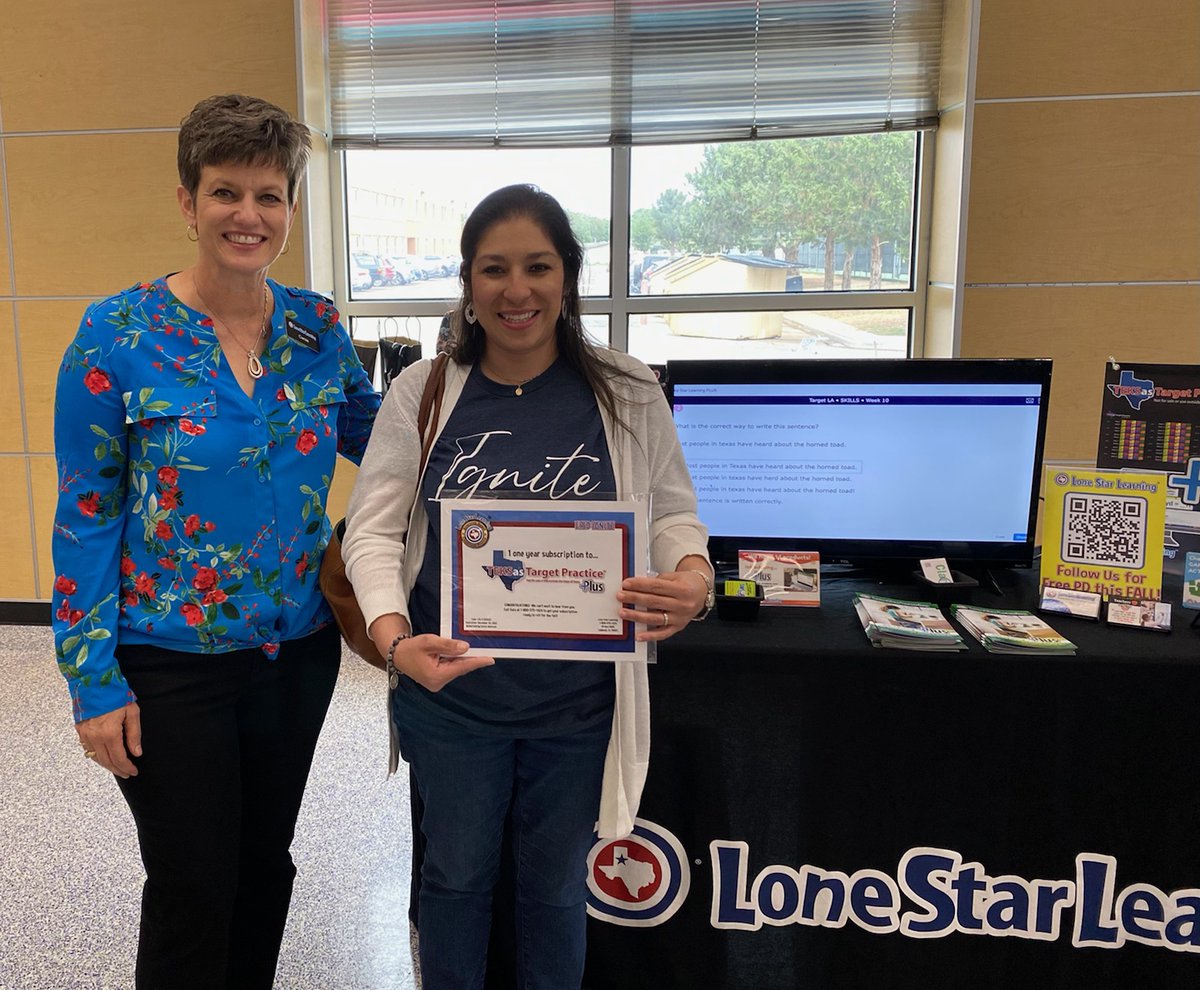 lsltweets's tweet image. Loved teaching and learning this week at @ESCRegion17   conferences!  Ms. Lieberman from Alderson ES was awarded a TEKSas Target Practice Plus program to use the next school year!  #RockSTAAR
#LoneStarLearning #EducationalConference #ProfessionalDevelopment #TEKSasTargetPractice