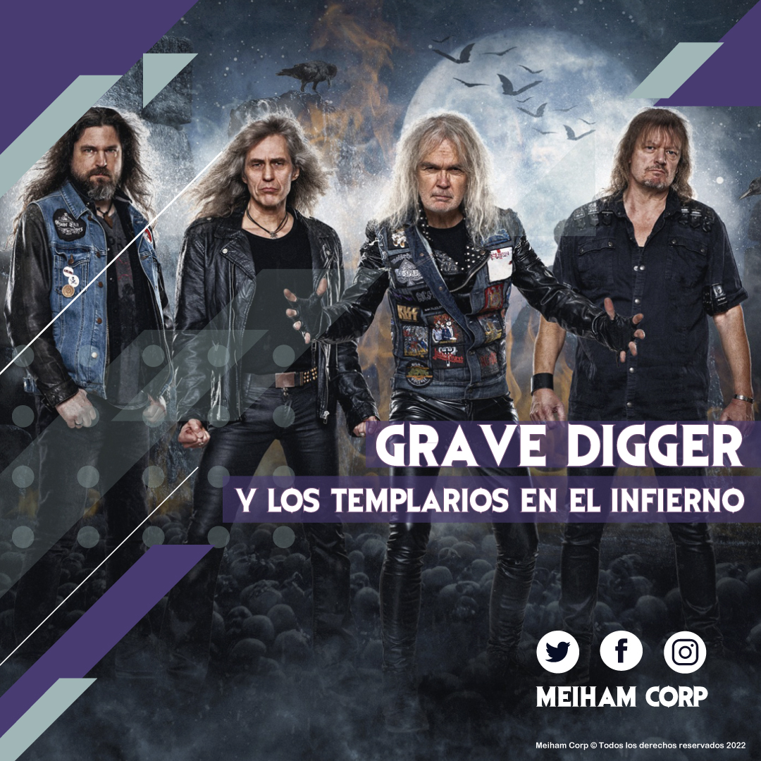 Grave Digger, y los templarios en el infierno, link en bio #Gravedigger #HellIsMyPurgatory #SymbolOfEternity #PowerMetal #RockOfAngelRecords #Metal #News #MeihamCorp