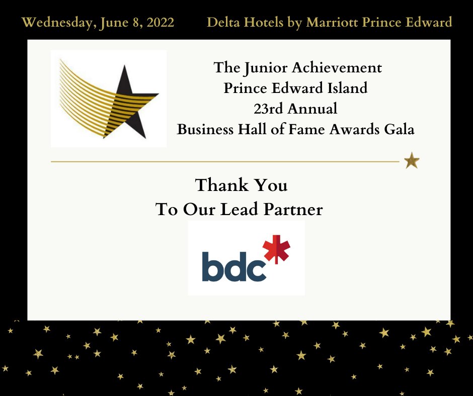 We are thrilled to be hosting the JA PEI Business Hall of Fame Awards Gala on Wednesday, June 8, 2022.  Join us in celebrating the accomplishments of Liam &amp; Kim Dolan, Peter MacDonald, and Dan MacIsaac. To reserve your seats, please contact Virginia Harris at vharris@japei.org