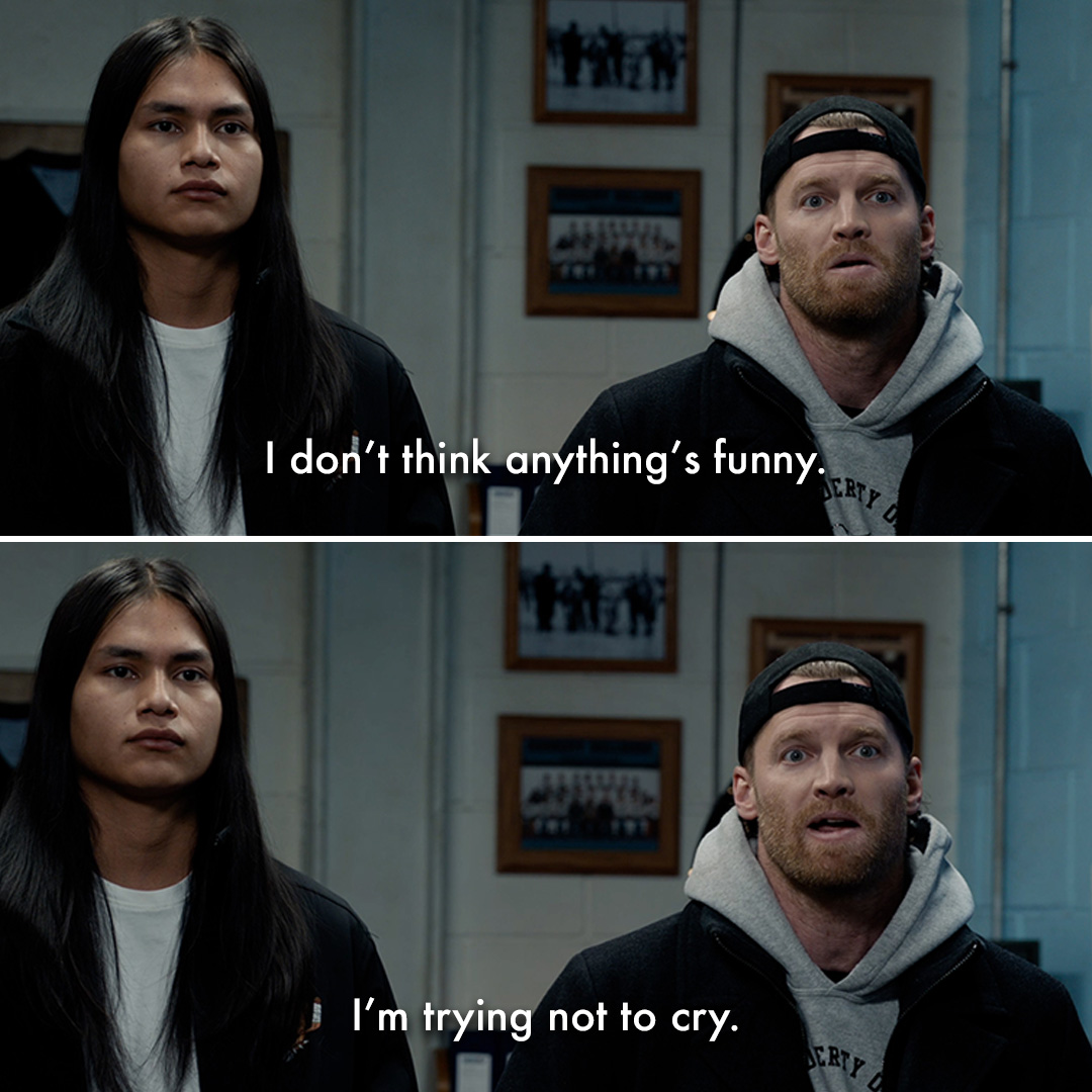 The only reason I’m not crying is ‘cause I already cried a little bit.
