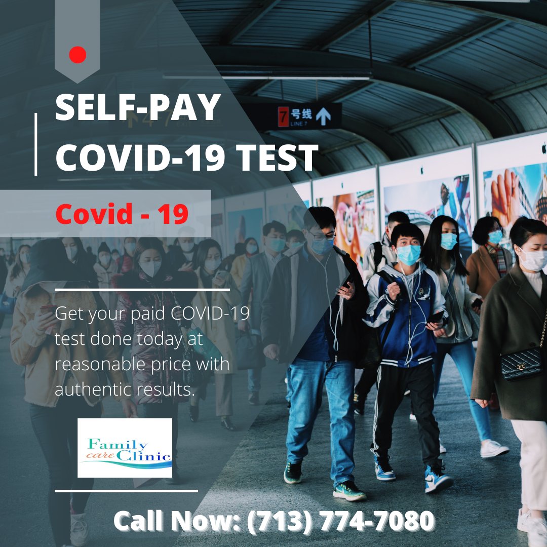 FamilyCare21's tweet photo. ✅Self Pay COVID-19 Test!

✅Fast Results

✅Reliable Results

Family Care Clinic 7080 SW Fwy, Houston, Texas, 77074.

Call Now:  
👉 Family Care Clinic:  (713) 774-7080

#Omicron #testingcenters #walkintest #drivethrutest #noappointmenttest #COVID19Test #covidnewshouston https://t.co/cIWjFvEydN