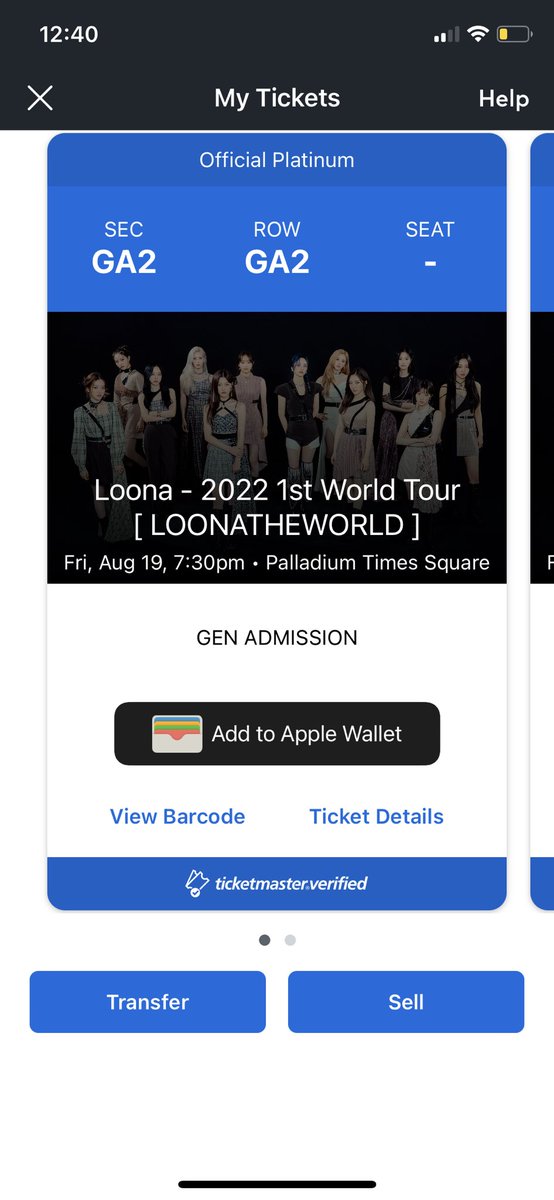 sprngdy's tweet photo. WTS LOONA PALLADIUM TIMES SQUARE NEW YORK NY CONCERT TICKET

Selling at face value: $256.80

Price break down:
- $240 Ticketmaster official platinum (195) + fees (45)
- $16.80 ticket insurance

Proofs on IG @ jaebbeomie + moonbirdstudio https://t.co/K1YTGQVcZe