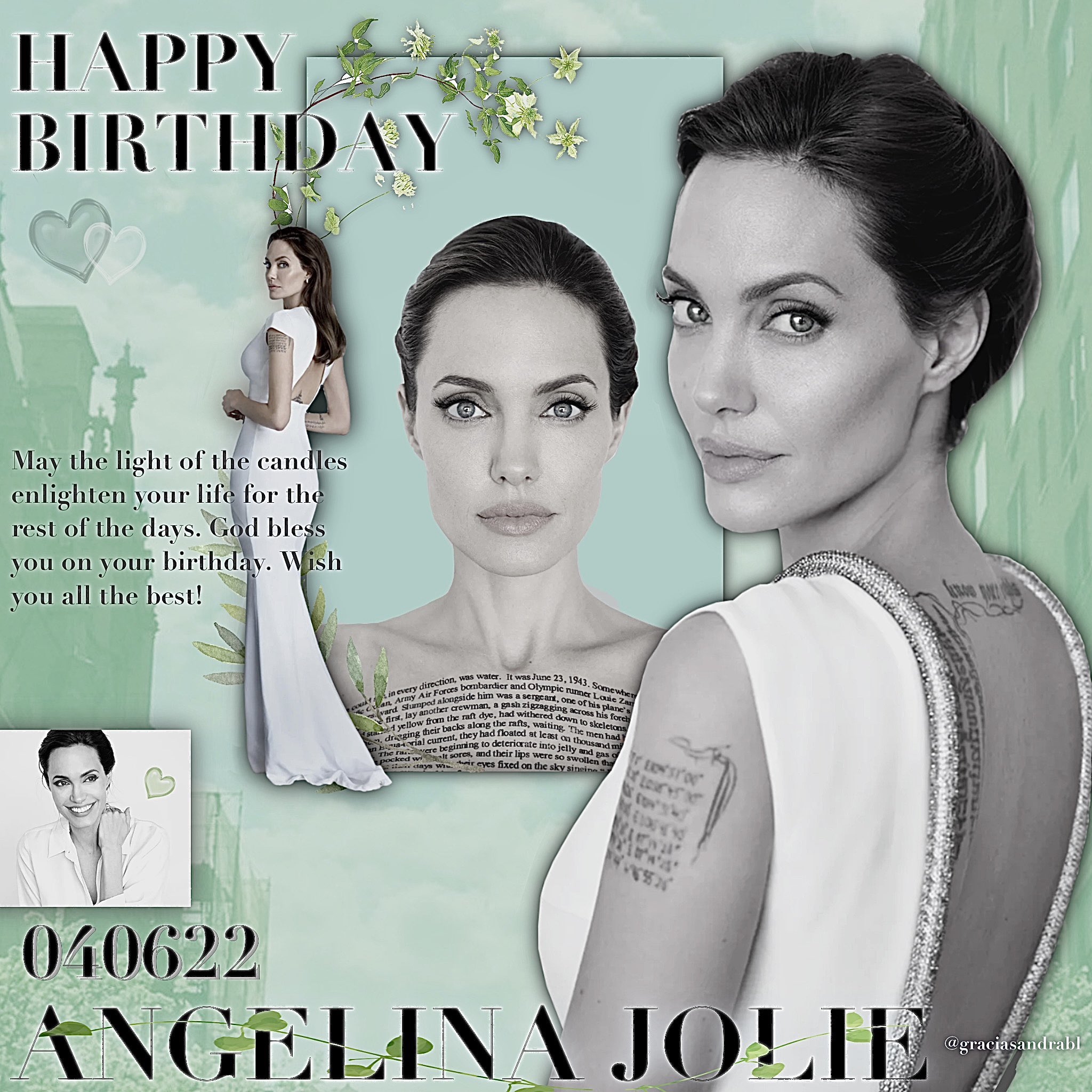 Happy birthday Angelina Jolie     