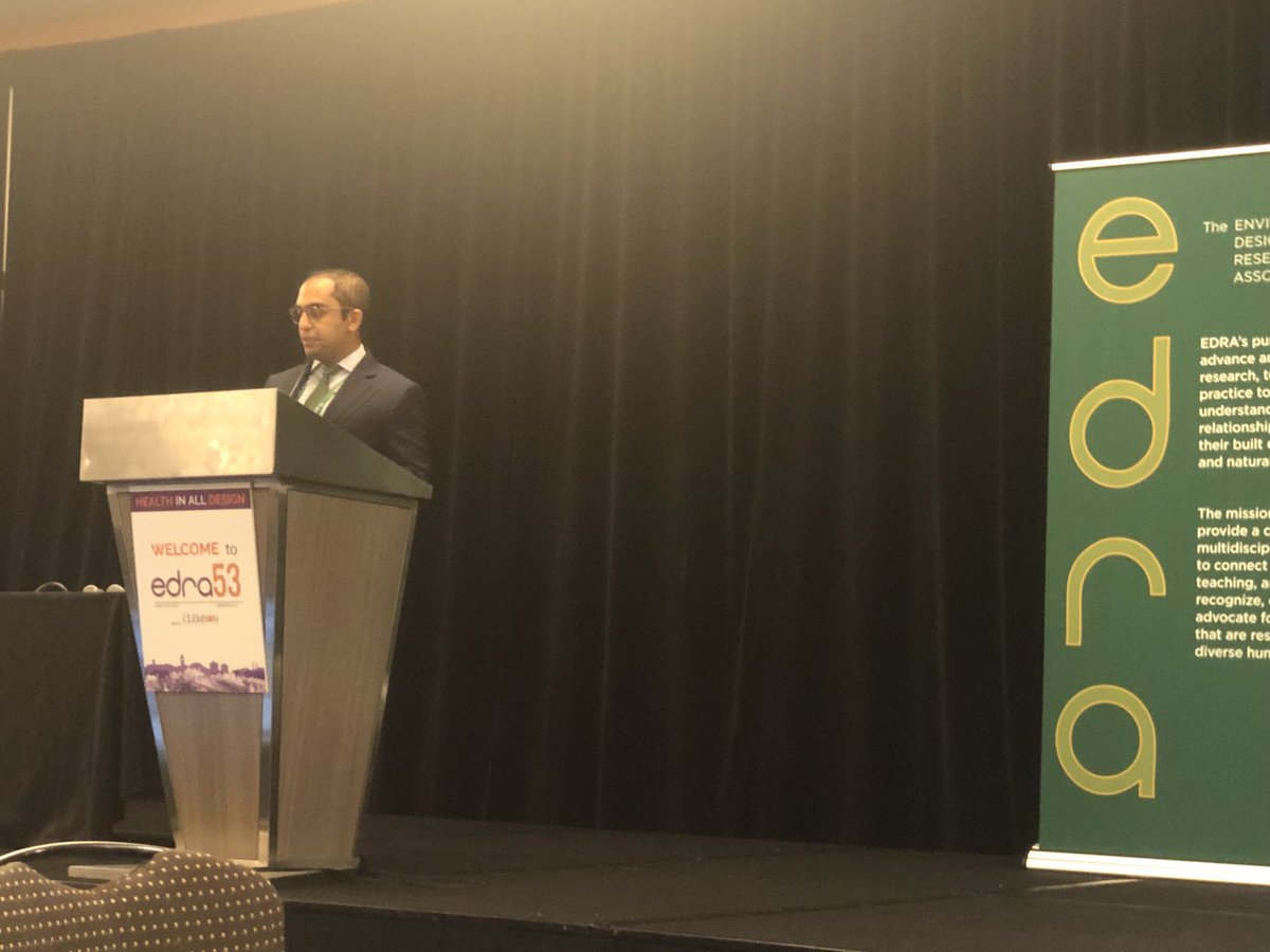 UpaliNanda's tweet photo. In the end you cannot #advocate for good #design without good #data. And you cannot do it alone or without financial incentives. @AndrewMIbrahim sets us on the path to #healthinalldesign @edratweets #edra53 https://t.co/2uapf62gc5