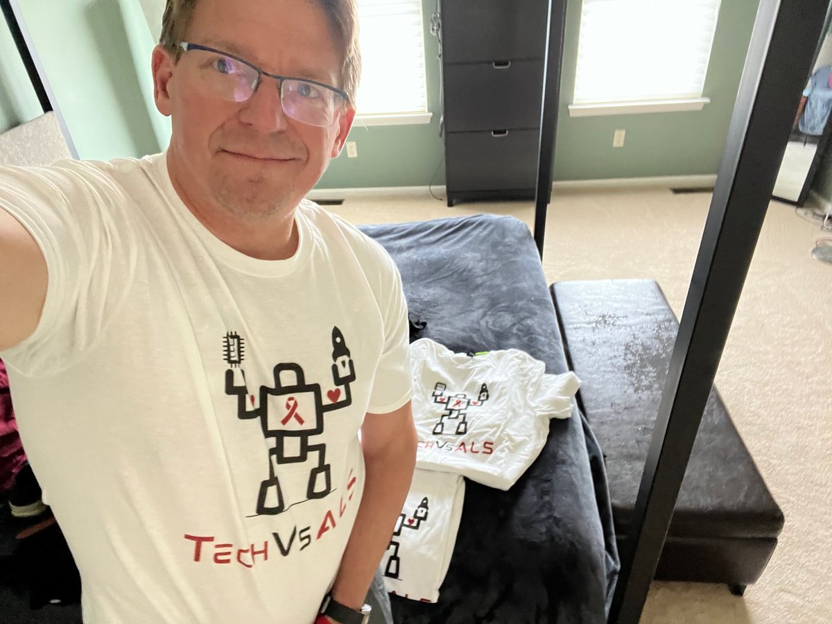 TechVsALS's tweet photo. T-shirts hot off the press for #LouGehrigDay. I got invited down to the field for batting practice at tonight's @Phillies vs. @Angels. Looking to raise awareness for our #TechVsALS fundraising campaign for #HealeyPlatformTrial #EAP.

@bsw5020 @SteveGleason  @MeritCudkowicz https://t.co/bdeIsZEqhN