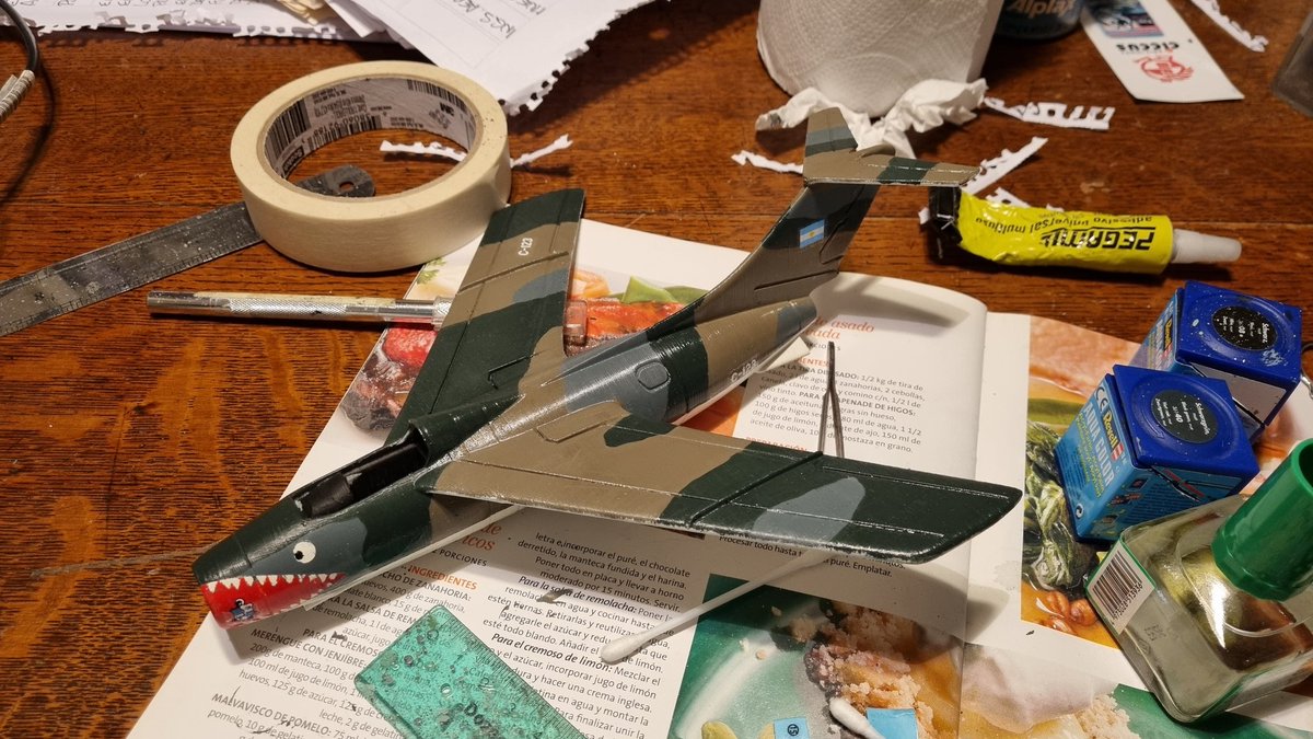 SturmovikSM's tweet image. Decals have been applied.
#pulqui2 #scalemodels #scalemodelling #Argentina #fuerzasereaargentina #3Dprinted