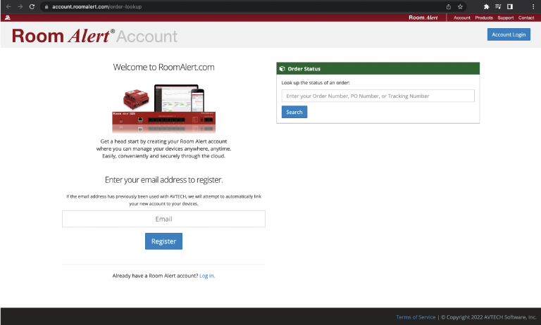 RoomAlertHQ's tweet photo. You don't need to be a registered Room Alert Account user to access our order lookup feature. Customers can view their order status at any time, regardless of if the order has shipped or not. #Orders #OrderStatus #Shipping
https://t.co/GO7SQoFJUm https://t.co/WSDOpIN9Vd