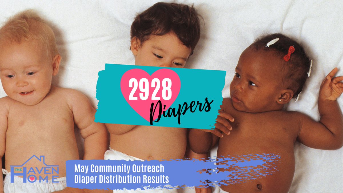 Thank you to the #donors and #volunteers who helped make the #DiaperDistribution successful! We distributed 2,928 diapers in May.

#EndDiaperNeed
#BasicsArentBasic
#TheHavenHome
#CommunityOutreach