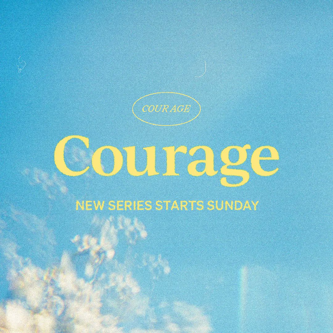 Join us this Sunday as we kick off our new sermon series COURAGE. — Come for service and stay for Ice Cream! 

9:00 am &amp; 10:30 am | Sunday Services ⛪️ 
12 pm | Ice Cream Sandwiches on the Patio🍦☀️