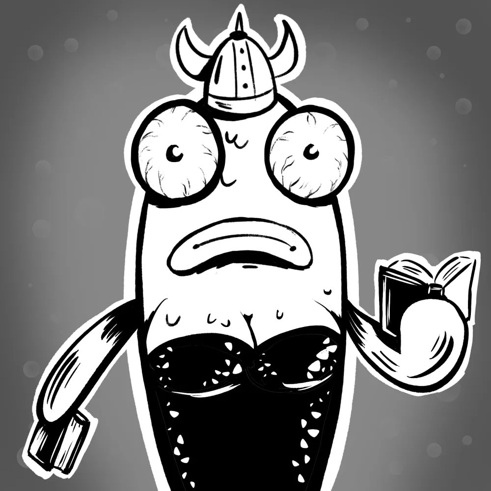 reading killed the vikings

learn more at buff.ly/3vJx4CT

#fishfriends #nft #fishfreindsnft #art #illustration #nftart #cartoonart #fishdrawing