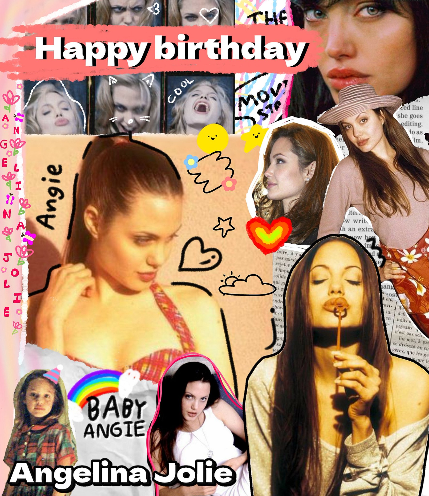 Happy birthday to my love Angelina jolie <333 