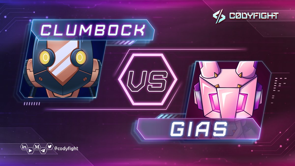 codyfight's tweet photo. ⚠️ Beware of the danger, two Codyfighters are battling to win Round 4 in our Championship ⚠️

That’s right, you can pick your favorite name… NOW 🔥

Who’ll advance to the next round? 🤔

❤️ Like for Gias
♻️ Rt for Clumbock

#Metaverse #NFT $CTOK #NFTgame #GameFi https://t.co/aNSx7XFjvb