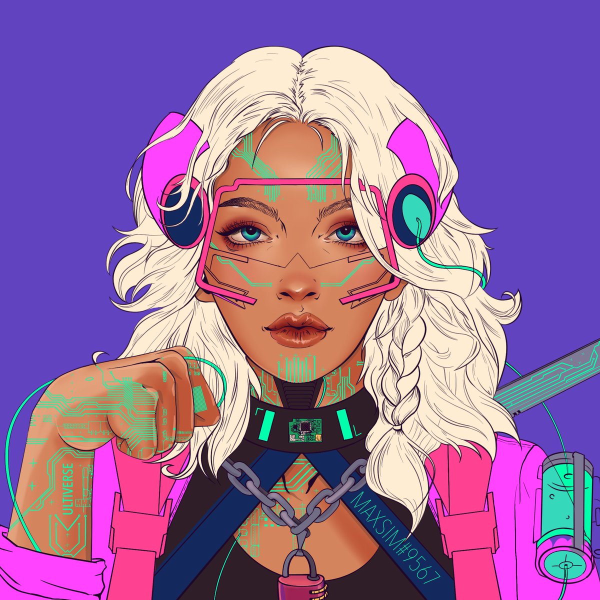 15_gandi_'s tweet photo. I present to your attention my vision of the "Painter" in the Ultivers project.
I sincerely sympathize with the fate of this character, as she is doomed to memory erasure.
#Ultiverse #ElectricSheep https://t.co/khg2sXSIuJ