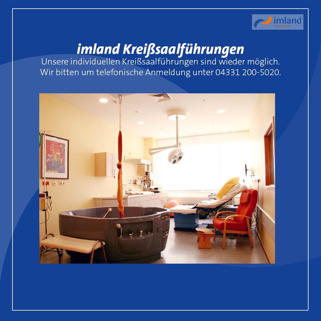 Werdende Eltern sind herzlich willkommen, den Kreißsaal der #imlandklinik in Ruhe zu besichtigen und kennenzulernen. Wir bitten um telefonische Anmeldung. 
#baby #geburt #krankenhaus #rendsburg #eckernförde #imland