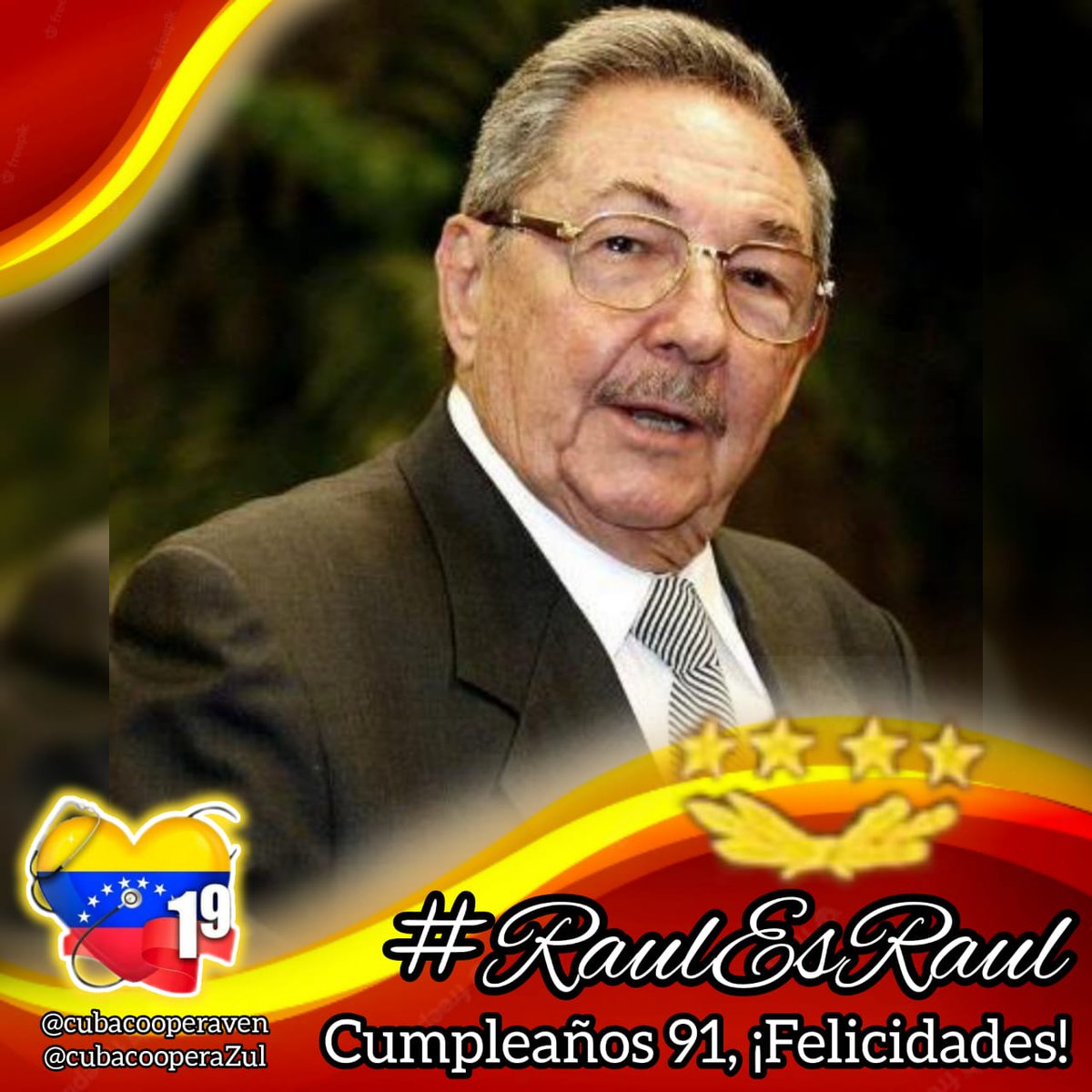 Cubacooperabol2's tweet photo. Con Fidel ha compartido la insurgencia y la victoria. Fue, junto a él, fundador del Partido Comunista de Cuba #RaulEsRaul @cubacooperaven @Cubacooperabol2 @AdanVillavicen5 @CubaVa_Bolivar2 https://t.co/XyZRcvjjMZ