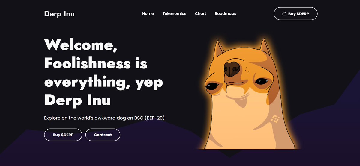 DerpInu_BSC's tweet photo. Our official website is now LIVE!

https://t.co/5fZXC7zZPT

#DerpInu #Derp #Memecoin #BSCgems #Dogecoin #SHIB #ShibaInu #BabyDogeCoin #PigeInu #CheemsInu https://t.co/UYWA6P7tYI