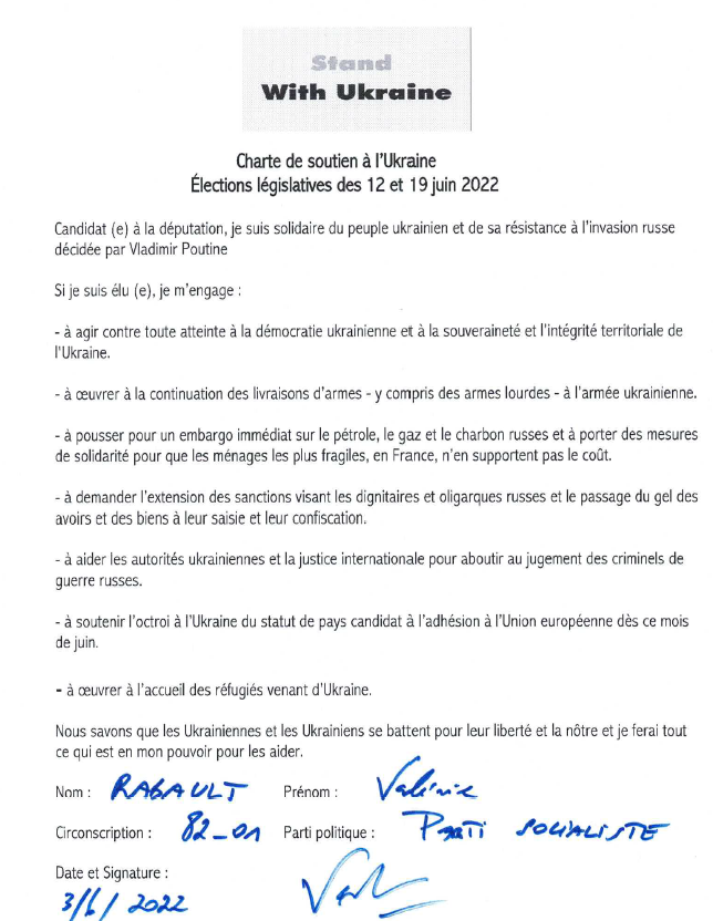 Valerie_Rabault's tweet photo. 🇺🇦🇺🇦🇺🇦🇺🇦🇺🇦🇺🇦 100e jour de l'invasion russe en Ukraine : mon soutien au peuple ukrainien 👇
#FranceUkraineSolidarité #UkraineStand @UkraineStand @rglucks1 @socialistesAN https://t.co/MIvjpY1Sea