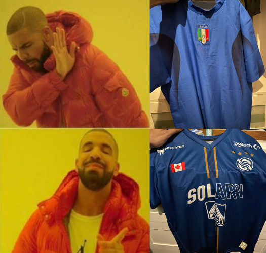 Un maillot bleu avec 4 étoiles dessus ? 
J'ai fait mon choix <a href="/SolaryTV/">Solary</a> 💪
Prêt pour la Zrt Trackmania Cup 😍 
Go <a href="/CarlJrtm/">CarlJr.</a> go <a href="/Bren_TM2/">Twis Bren</a> 
A demain ! #TMCUP2022