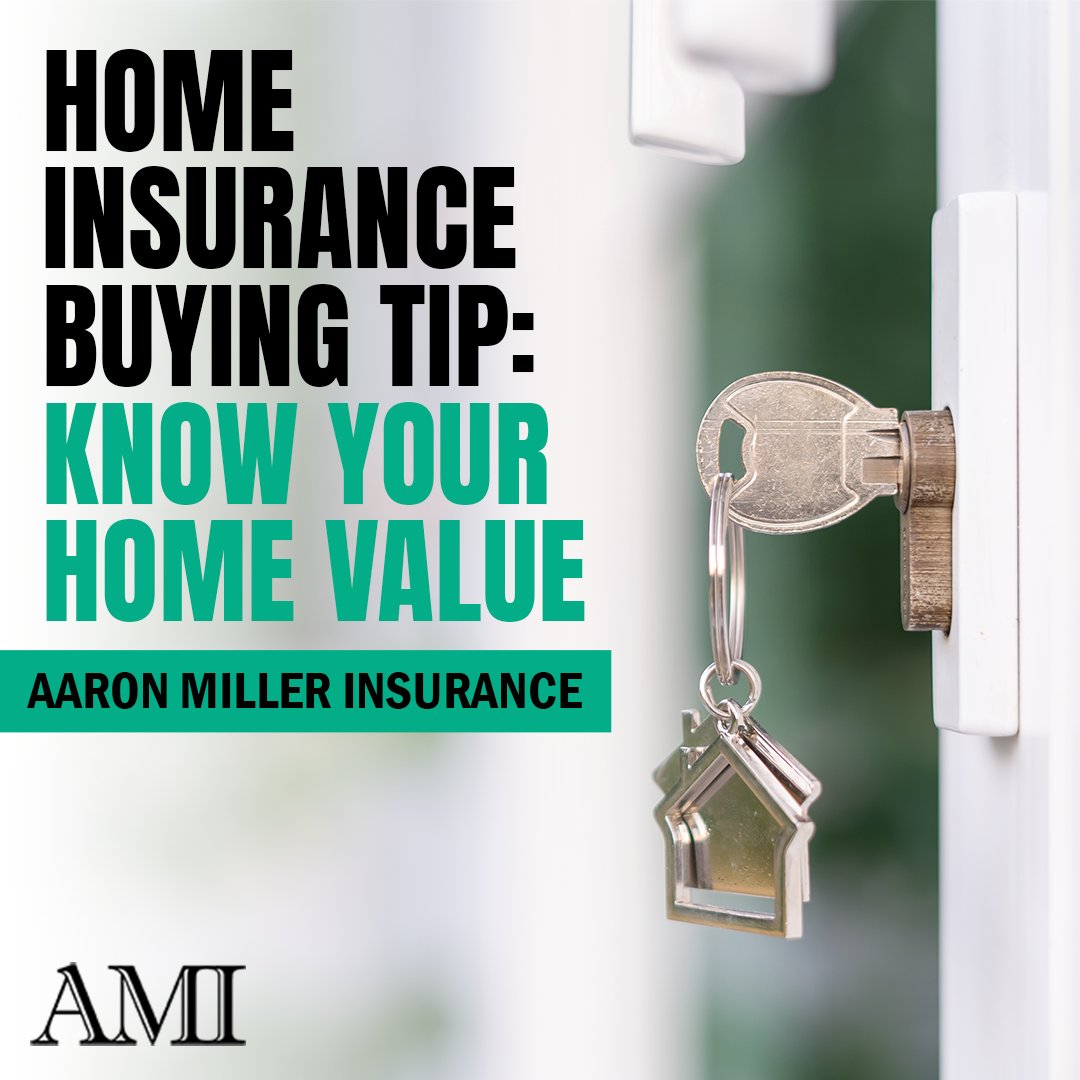 The value of your home is an important figure that you need to know when looking for insurance. 

Knowing the value of your home can help you secure the best price for home insurance.

Find out how in this article on our website. Link here: aaronmillerinsurance.com/7-home-insuran…