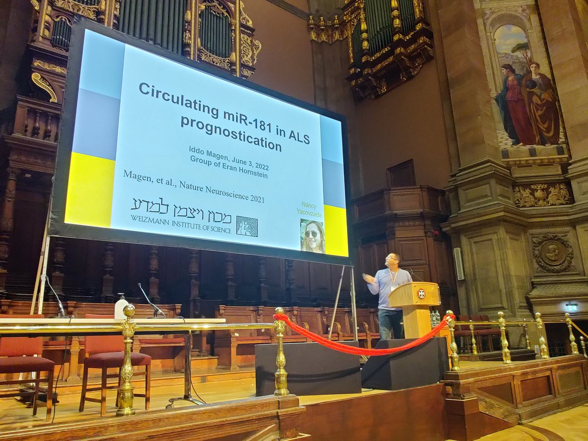 First talk from Iddo Magen on miRNA-181 in ALS