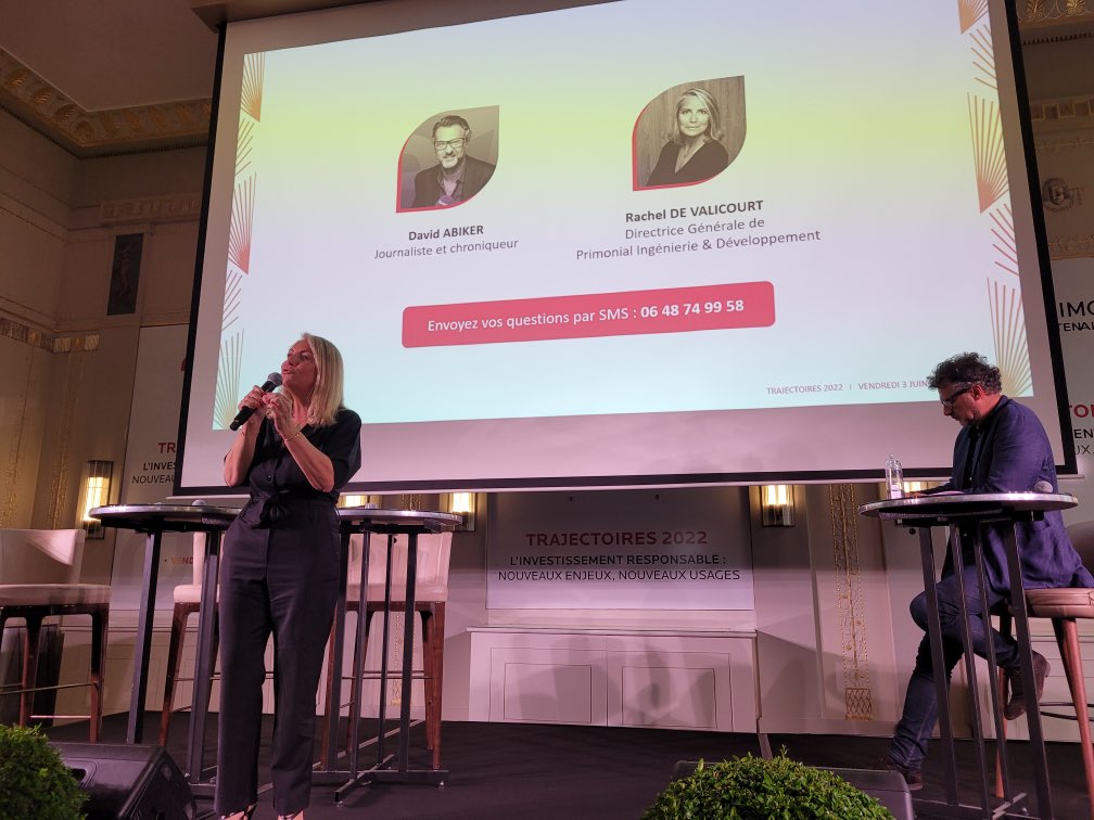 Primonial_Part's tweet photo. [𝗧𝗿𝗮𝗷𝗲𝗰𝘁𝗼𝗶𝗿𝗲𝘀 𝟮𝟬𝟮𝟮] Clap de fin ! Rachel de Valicourt et David Abiker concluent la conférence annuelle de Primonial Partenaires.

Merci à nos intervenants et à nos partenaires présents pour toutes leurs questions et nos échanges. https://t.co/HHCL2Bmykw