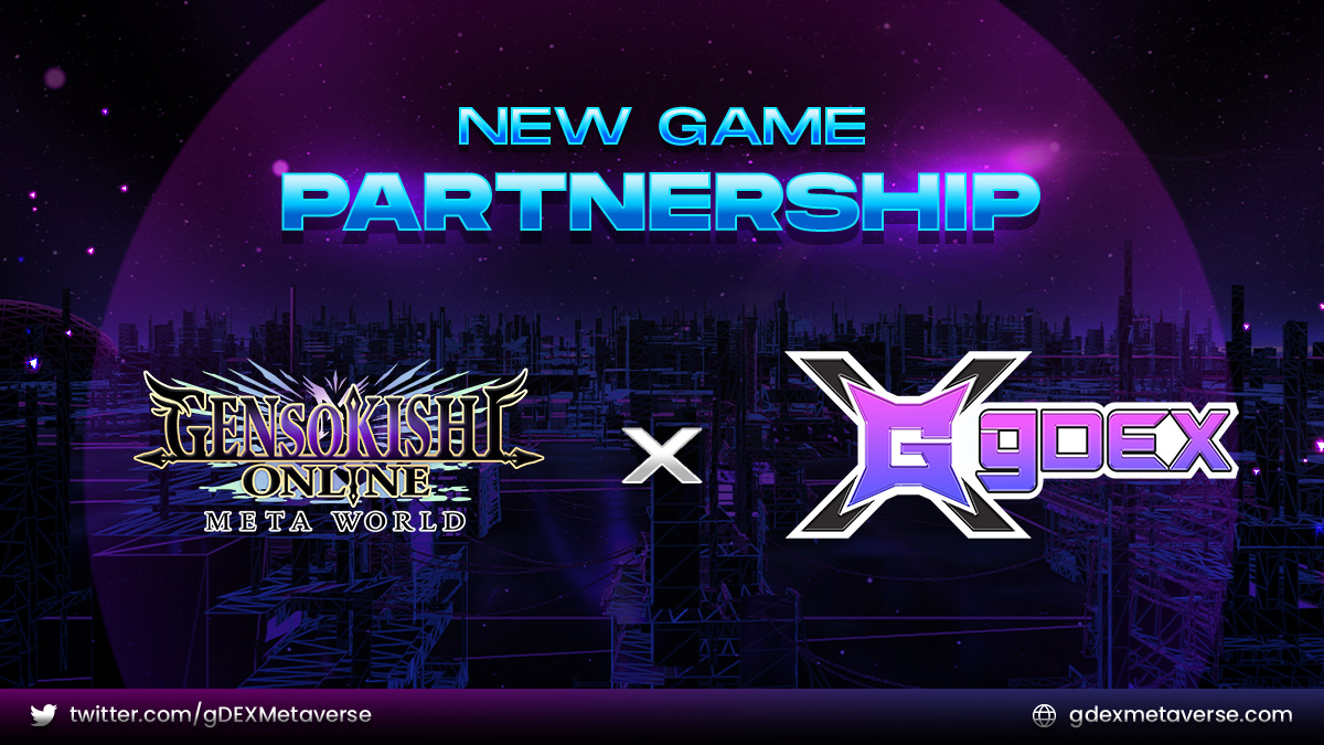 MoonstaxWeb3's tweet photo. gDEX Metaverse excited to be partnered with @genso_meta to build a decentralized world of gaming 🤝 

Gensokishi is an exciting game that has already accumulated over 13 million downloads! 😮❕ 

👓 Read more here: https://t.co/7lCmZ9gaD6 https://t.co/od9bq2sDcD