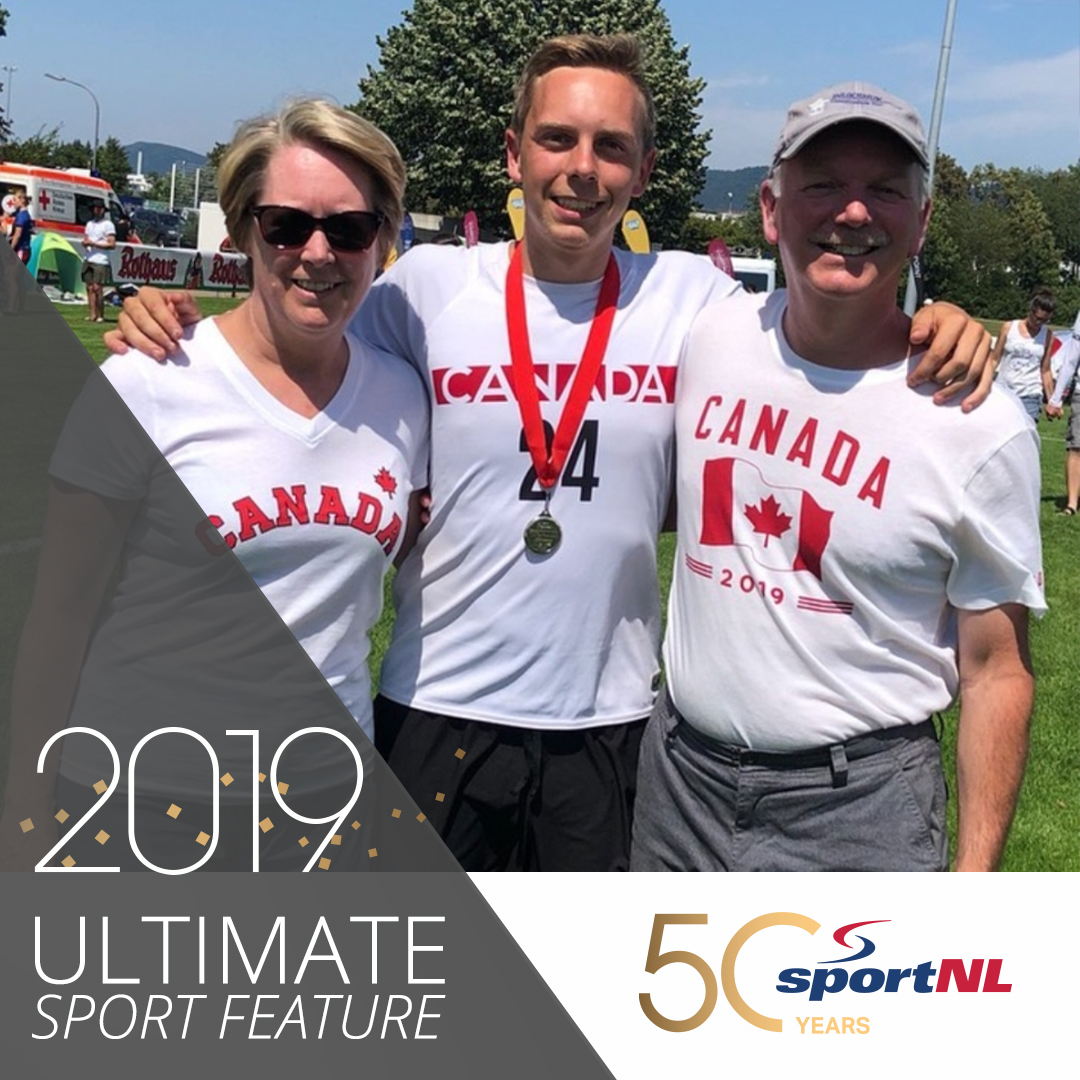 sportnl's tweet photo. @NL_ULTIMATE player Luke Dyer discovered his love for Ultimate Frisbee in 2014, during his senior year of high school! Here he is in 2019 at the World U24 Ultimate Championships in Germany, where he won a silver medal! #50YearsofSportNL #UltimateNL #UltimateFrisbee https://t.co/j5Y5pOZK7R