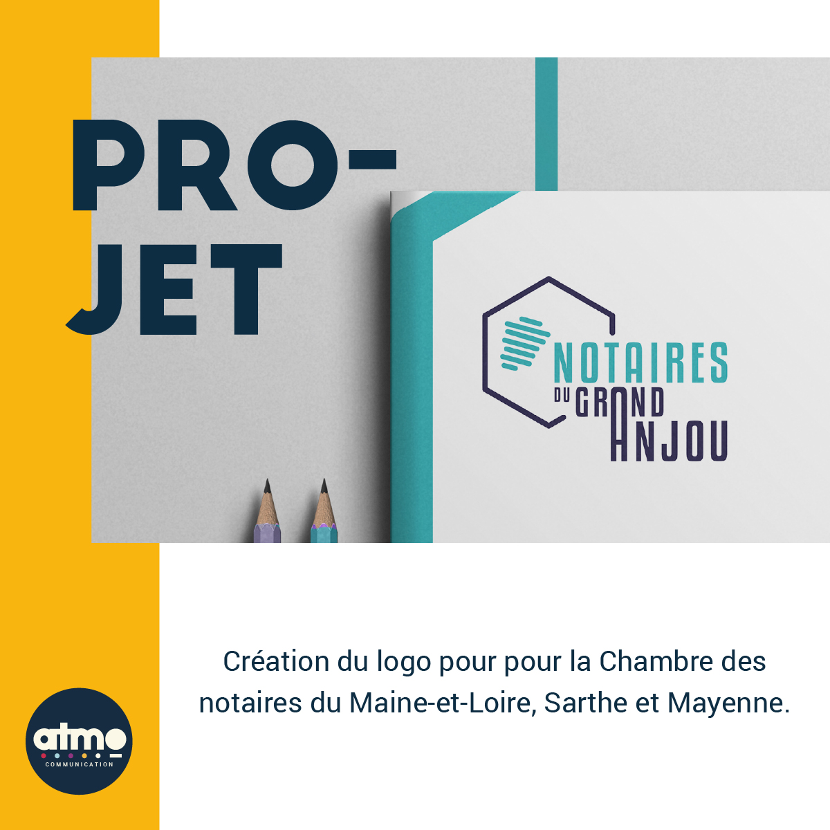 Nouvelle réalisation de notre sphère #création : changement d'identité pour la Chambre interdépartementale des notaires Maine-et-Loire, Mayenne et Sarthe désormais NOTAIRES DU GRAND ANJOU !
@Notaires495372 
#design #designgraphic #logo #communication