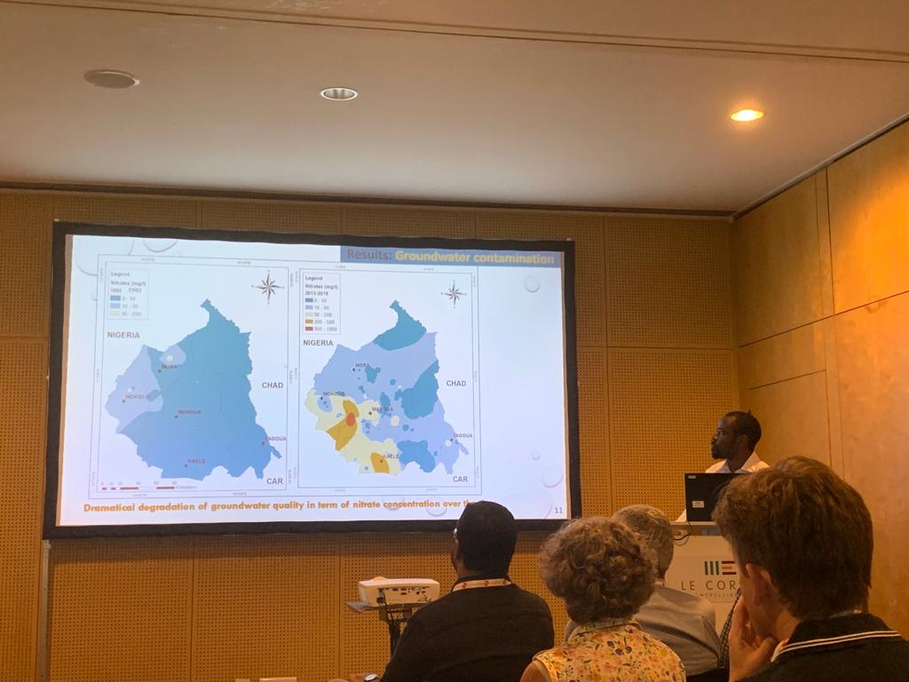 BertilNlend's tweet photo. How #isotopes can help to improve water management in the #Sahel region ? Happy to have presented some results from the PhD thesis of @FricelleS at @IAHS_AISH conference. @hydro_corsica @lcbc_cblt @iaeaorg #RAF7019 @Mahamat97757761 @BoumNkot Thanks to #SYSTA support. https://t.co/ZML2sLzcPq