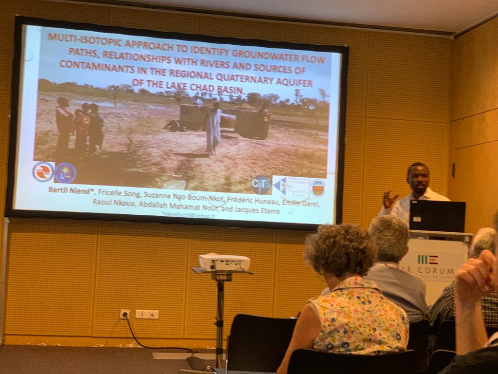 BertilNlend's tweet photo. How #isotopes can help to improve water management in the #Sahel region ? Happy to have presented some results from the PhD thesis of @FricelleS at @IAHS_AISH conference. @hydro_corsica @lcbc_cblt @iaeaorg #RAF7019 @Mahamat97757761 @BoumNkot Thanks to #SYSTA support. https://t.co/ZML2sLzcPq