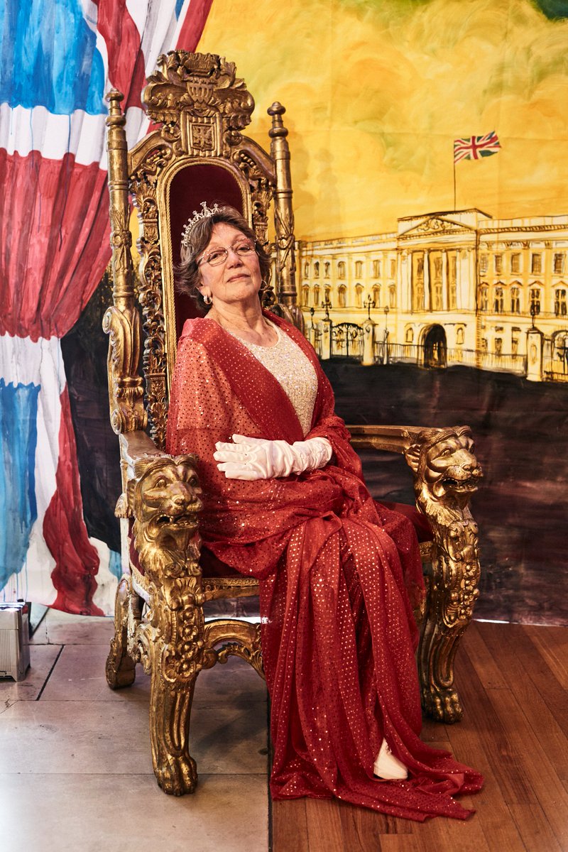 duckielondon's tweet photo. Posh Club at the Southbank Centre is in full swing. Here are a few of our fabulous royals. #duckie #poshclub #elders #teadance #jubilee https://t.co/ajMICZIx3t