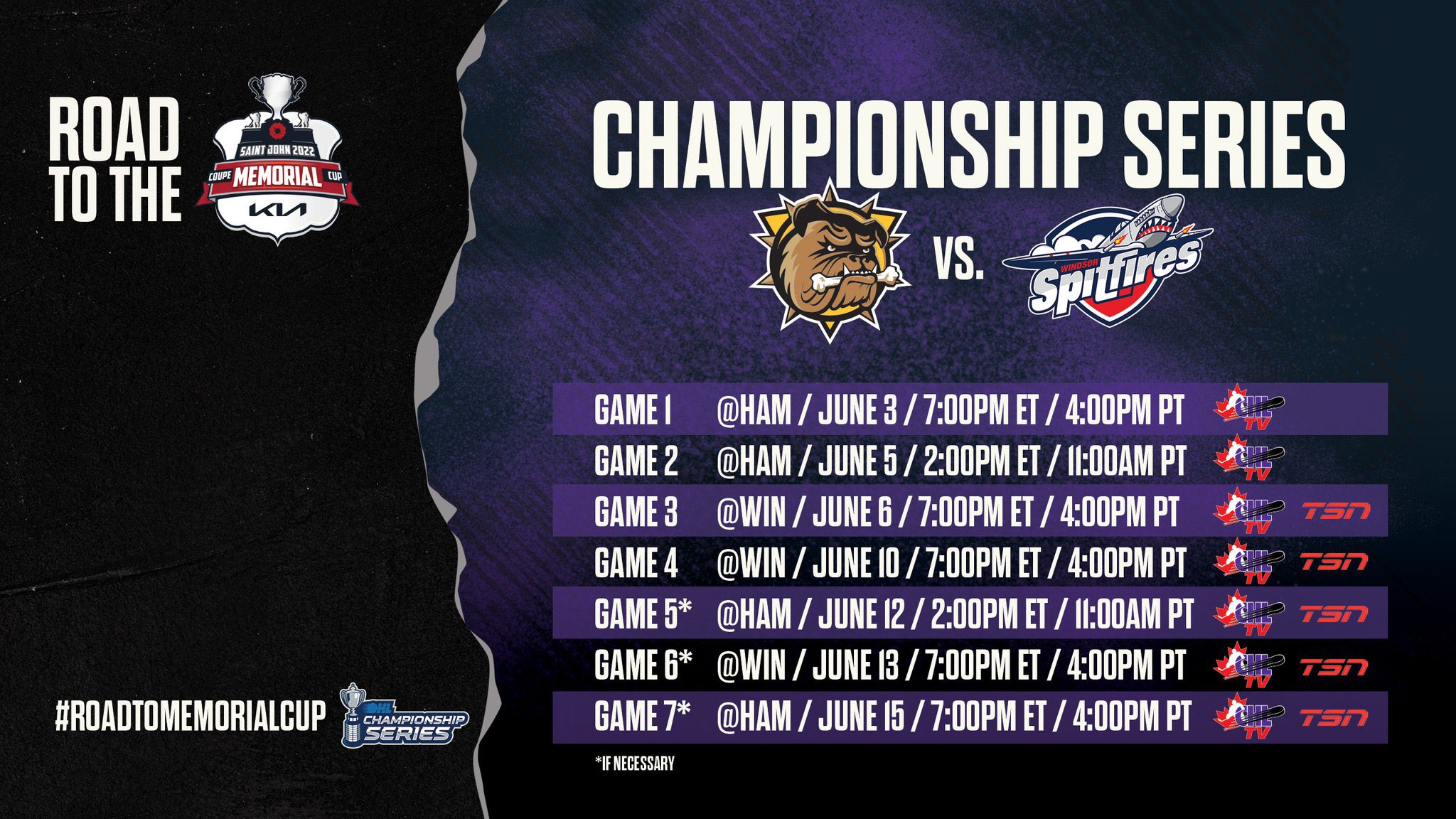 TSN Hockey on Twitter "TSN goes on the Road to the 2022 Memorial Cup