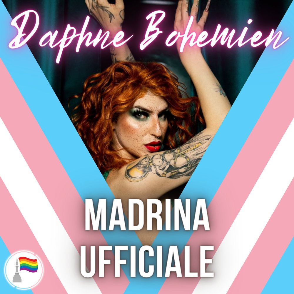 novarapride2019's tweet photo. ⚠️⚠️🏳️‍🌈 Super annuncio 🏳️‍🌈⚠️⚠️

Daphne è la madrina ufficiale di #NovaraPride #laqueertadose https://t.co/mv9CMbcquv