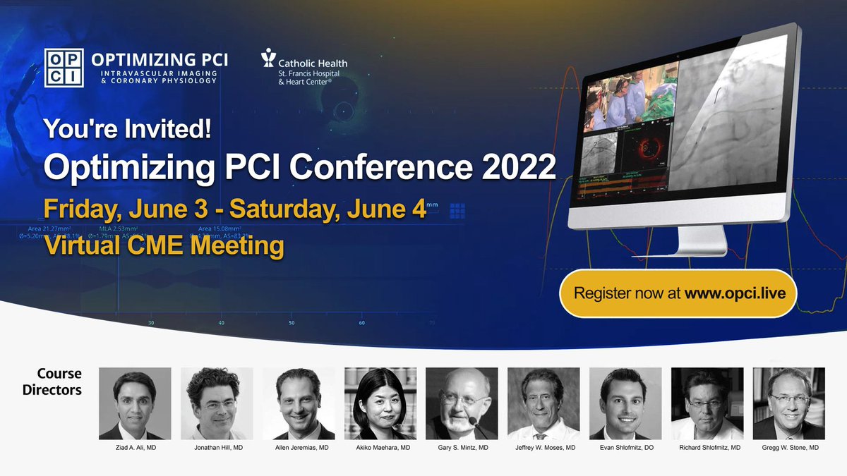 Starting today OPCI 2022 @11am EST. #FreeCME register and watch live virtually at bit.ly/3NN53A8 all day today and tomorrow. @OPCILive @StFrancis_LI @DrAllenJ @ziadalinyc @JWMoses @djc795 things will be a little different this year…🧵👇