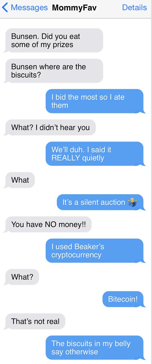 bunsenbernerbmd's tweet photo. Every week my dad saves text messages from me to the family and on Friday he shares them.
It’s Texts From Bunsen!
#TextsFromBunsen https://t.co/pSEvh5cHtu