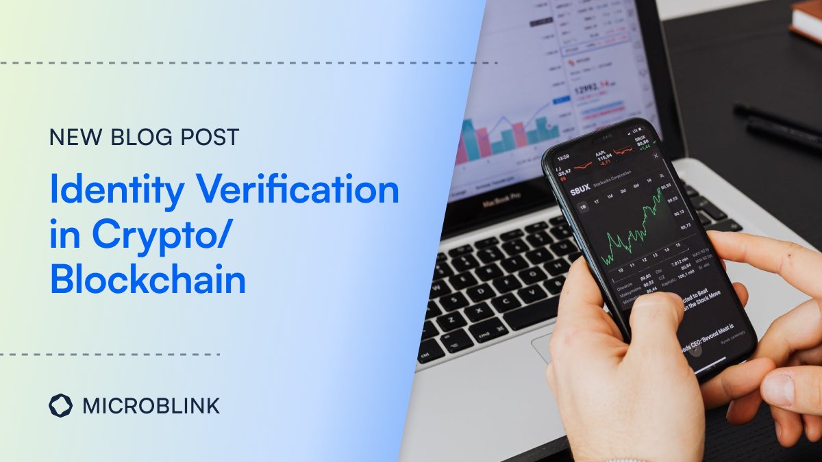 microblink's tweet photo. Safety first, especially in crypto!

Discover how to create a safe user experience within the #crypto sphere by using AI-power #identityverification.

Find out more in our new blog “Identity Verification In Crypto” 👉 https://t.co/cleiZhowYP

#microblink #security https://t.co/Z9caD2CE6v
