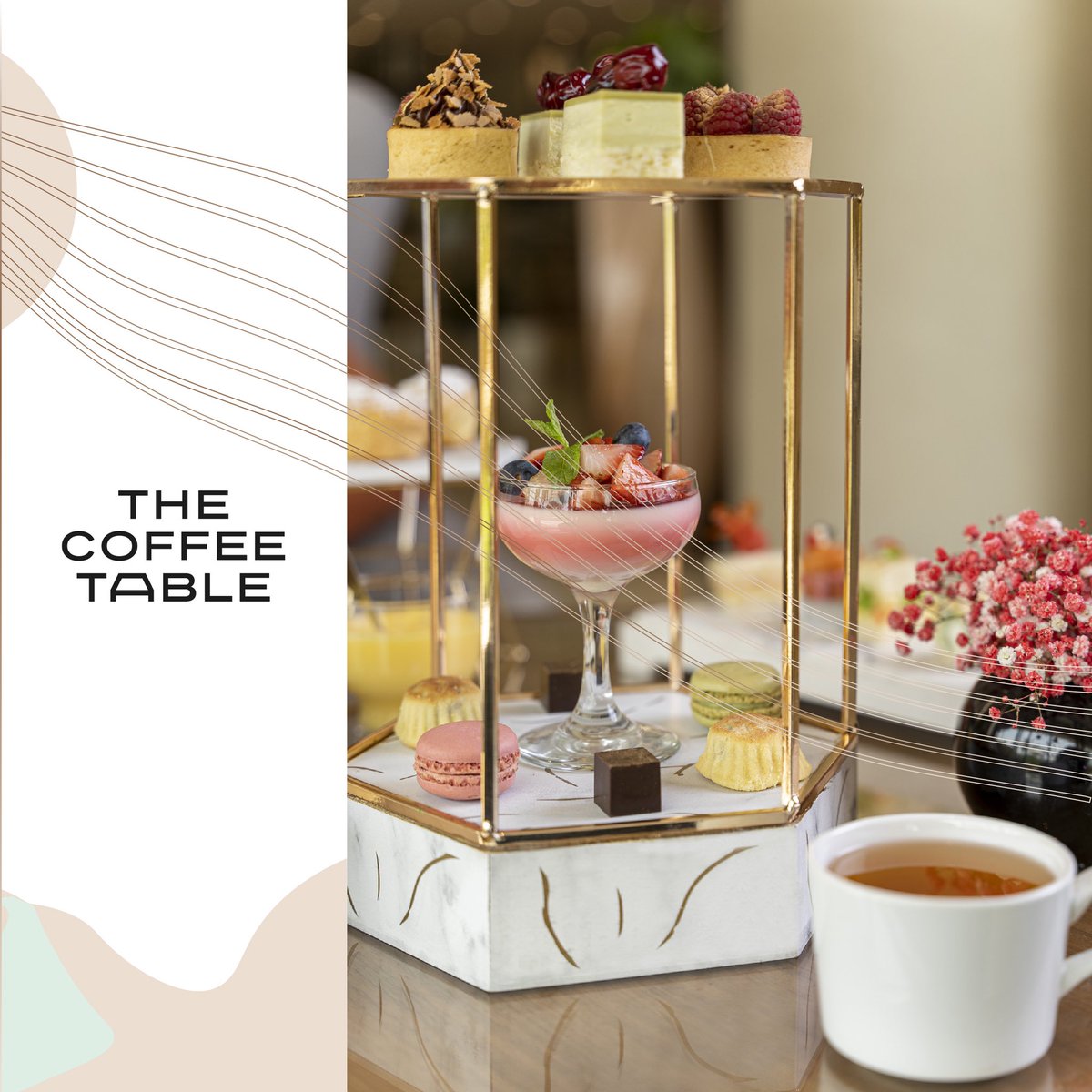 CoffeeTableDQ's tweet photo. ⁣جديدنا! شاهي مابعد الظهيرة، نقدّمه مع تشكيلة واسعة من أطيب أنواع المخبوزات والحلا الفاخر⠀
⠀
Our new Afternoon Tea is here! We serve it along a wide selections of desserts and pastries to make the final presentation an attractive one.⠀
⁣#ماريوت #حي_السفارات⠀
#thecoffeetable https://t.co/q6dOkvUgCJ