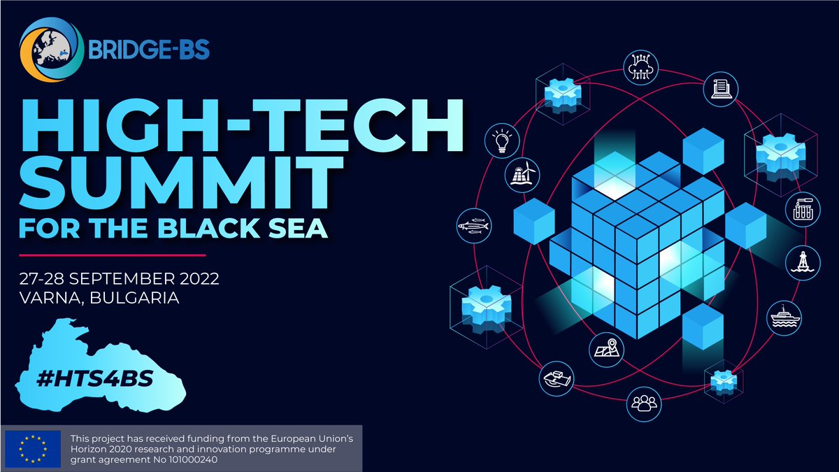 BRIDGE_BlackSea's tweet photo. 📢SAVE THE DATE for the High Tech Summit 4 #BlackSea!

#HTS4BS will bring together the industry and research to incubate ideas for future innovative #BlueEconomy services in the Black Sea.

Stay tuned for more info!

Register Now➡️https://t.co/jI7k40uUnU https://t.co/xOAT8CjbhA