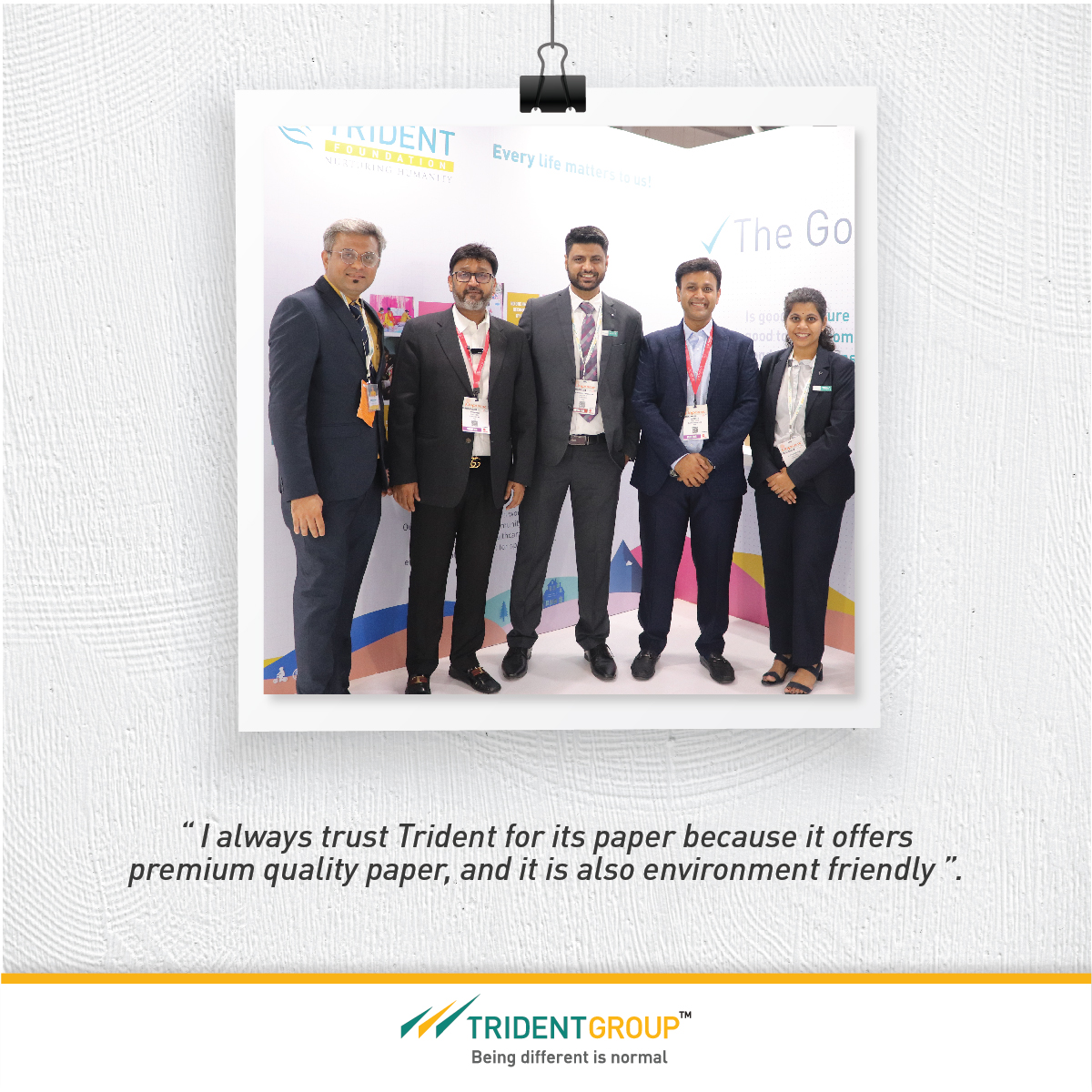 TridentGroupGLB's tweet photo. Working day and night to serve our paper family with only the best, we make sure to curate high-quality paper products.
Thank you for trusting The Good Paper and for sharing your valuable feedback at PaperEx.
#TridentGroup #TridentPaper #GoodPaper #PaperExpo #paperbusiness https://t.co/PR9Rnv4QoM