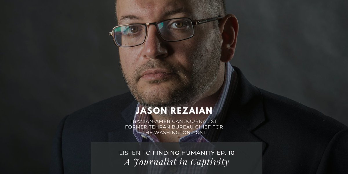 Finding Humanity (@find_humanity) on Twitter photo Crackdowns on journalists is not new, but the lived reality of reporters who push back can be devastating. Listen to our conversation w/ <a href="/jrezaian/">Jason Rezaian</a>, who was arrested by Iranian authorities in 2014 and spent +500 days in detention.
link.chtbl.com/jasonrezaianfr… Crackdowns on journalists is not new, but the lived reality of reporters who push back can be devastating. Listen to our conversation w/ <a href="/jrezaian/">Jason Rezaian</a>, who was arrested by Iranian authorities in 2014 and spent +500 days in detention.
link.chtbl.com/jasonrezaianfr…