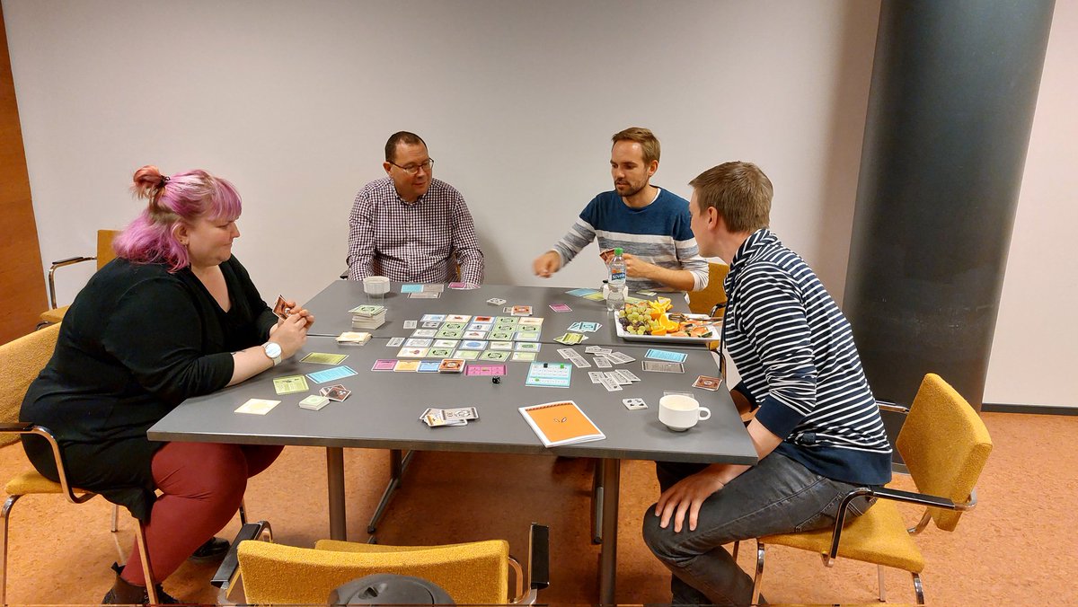 GameOffsetting's tweet image. We had a very lively gaming session @TampereUni today! After the session we discussed how the game reflects reality of #SustainableDevelopment and how it could be used in creating dialogue between different stakeholders. 

The session is part of #Stockholm50 associated events.