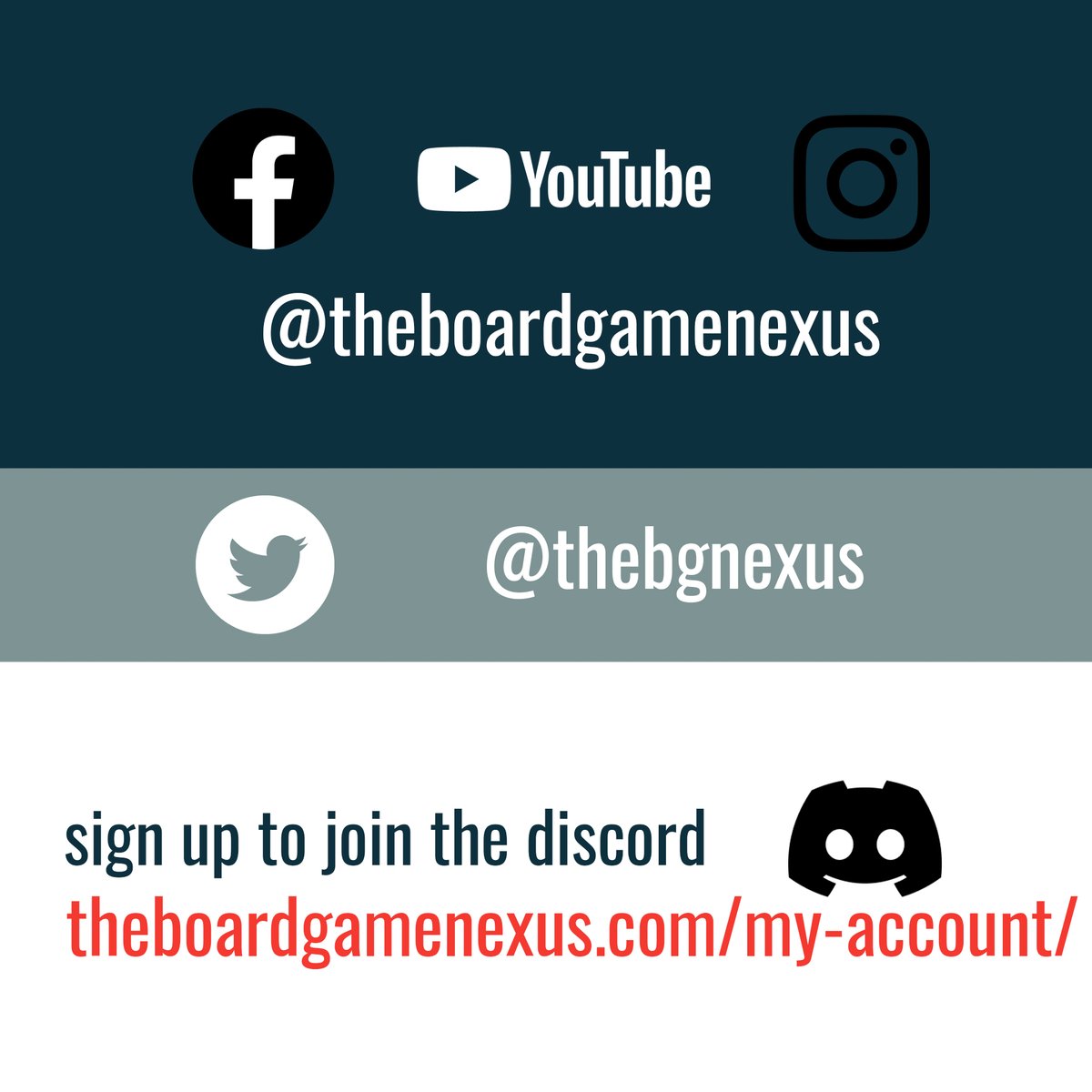 TheBGNexus's tweet photo. You asked, we answered! Join us on social for exclusive content, BTS footage, and more surprises. We use different platforms for unique content, so be sure to follow up everywhere!
#boardgames #game #community https://t.co/zJI2BRIKhO