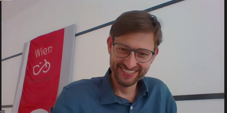 EuCyclistsFed's tweet photo. Up next is @martin_blum, Cycling Coordinator for the City of Vienna 🇦🇹, a member of our #CRCnetwork 👏

"The contribution of #cycling to a better world – and UN sustainable development goals – is huge. In Vienna, we are investing more than ever before in cycling infrastructure!" https://t.co/nBnPJ9LVgM