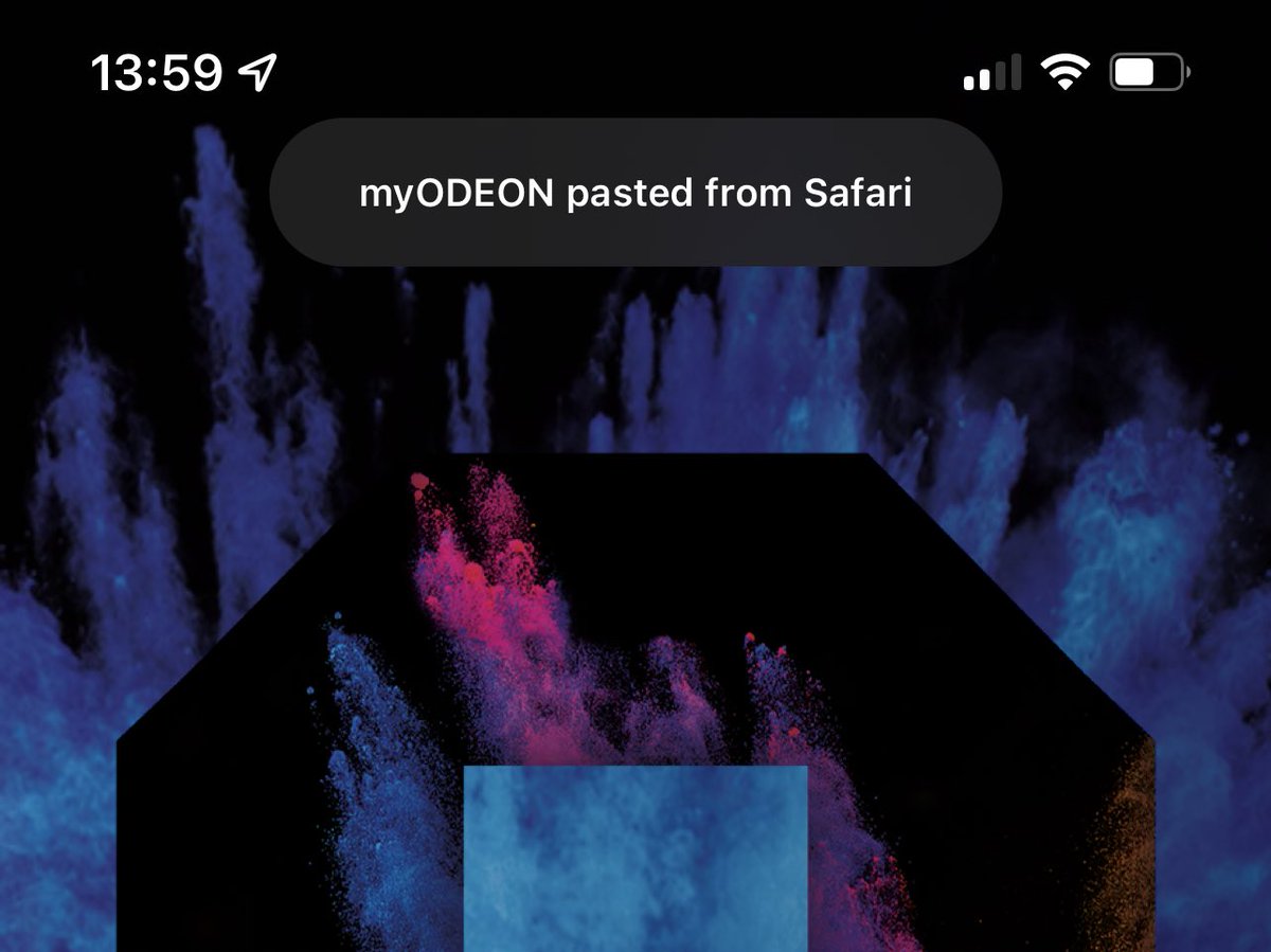 ronanmuldoon's tweet photo. Not great that the @ODEONCinemas mobile app automatically reads and saves any info you’ve copied from other apps on startup. What does it need data from your clipboard from a different app for? Seems a bit dodgy!
#privacy #DataPrivacy https://t.co/uW4lylEoai