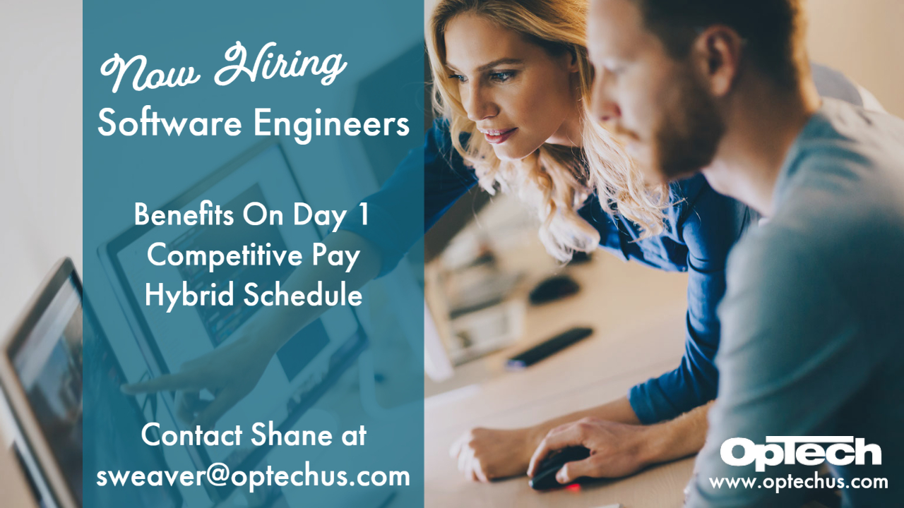 OpTech on Twitter "Now Hiring Software Engineers in Troy, MI. Hybrid