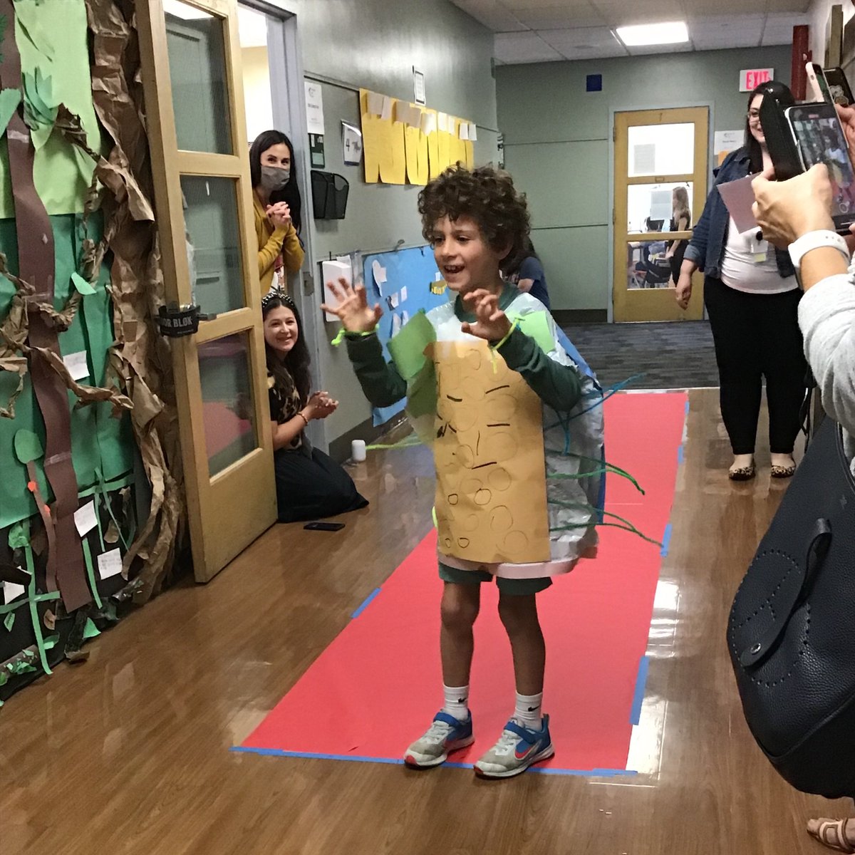 Walking the red carpet runway to show off our super suits inspired by animal and plant structures and functions was a blast! <a href="/LakeForestSD67/">Lake Forest School District 67</a> #sheridanshiines #findingjoy67