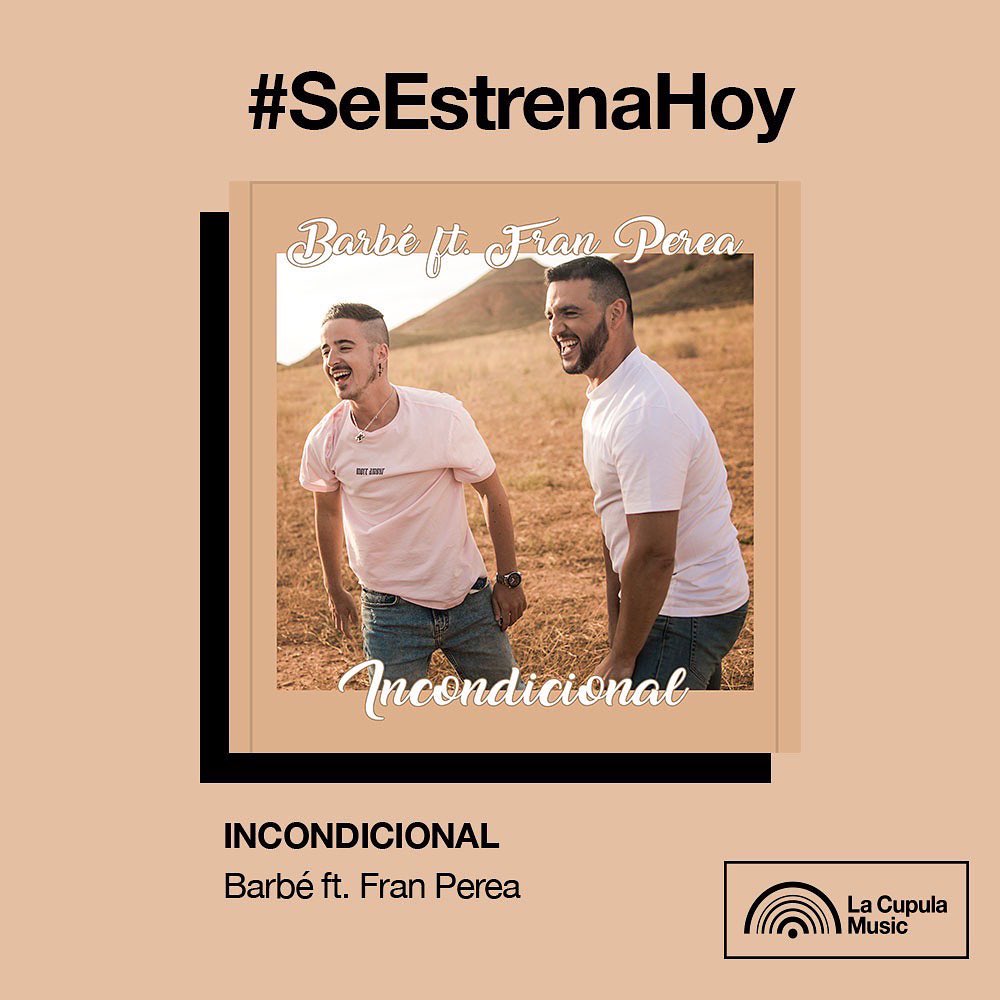 #SeEstrenaHoy🔥

🎧 <a href="/yosoybarbe/">BARBÉ</a> nos presenta “Incondicional", en el que ha podido contar con la colaboración del gran reconocido actor y músico, <a href="/frnperea/">Fran Perea 🇪🇸</a>. Sonoridades actuales que os encantarán…escuchar para creer!

🎶 👉🏻  open.spotify.com/track/3kdg5US7…