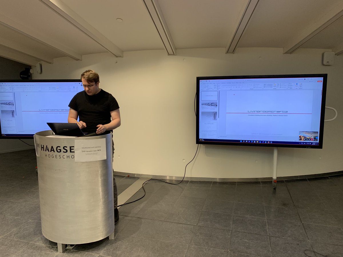 Johan Kleijn van @LivingRoomer1 showt de Custom ontwikkelde tools voor het maken van constructie tekeningen