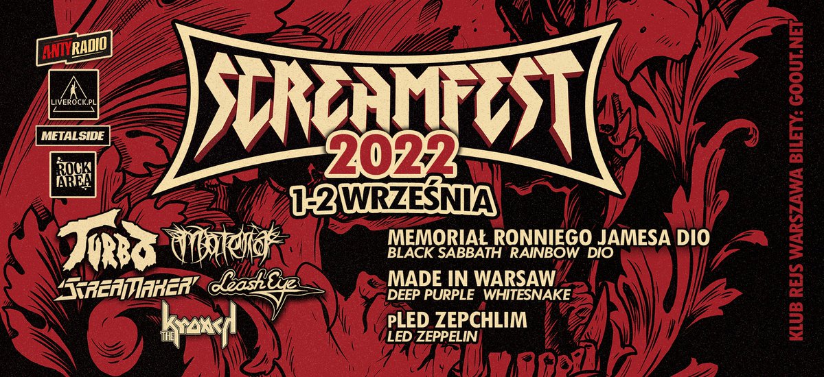 1-2 września 2022 orgnizujemy festiwal plenerowy w Warszawie! 🤘
#HeavyMetal #music #festiwal